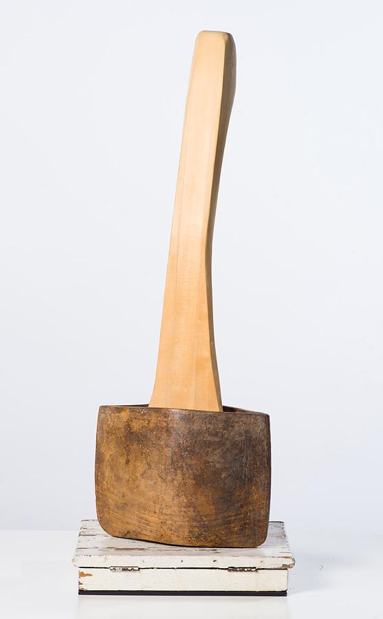 Laura Anderson Barbata Voz Liquida y Callada: Laura Anderson Barbata (Mexican, American, b. 1958) 'Voz LÃ­quida y Callada', 2004'; Wood and metal; Unsigned