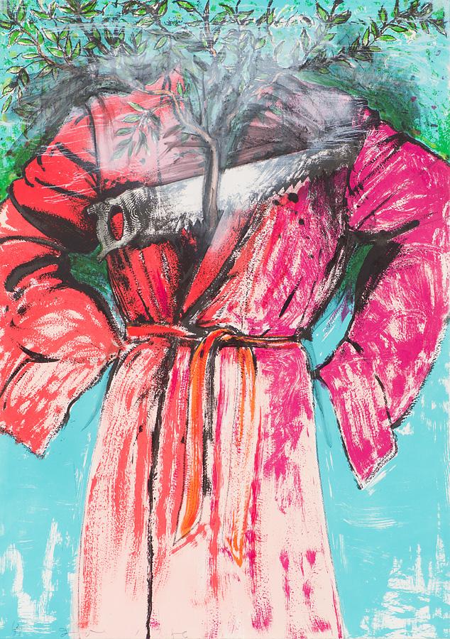 Jim Dine Atheism (Carpenter 2): Jim Dine (American, b. 1935) 'Atheism (Carpenter 2)' 1986 Lithograph with hand-coloring on Arches Cover ed. 12 of 35 Signed and dated in pencil Jim Dine 1986, lower middle There were also 10 Artist's 