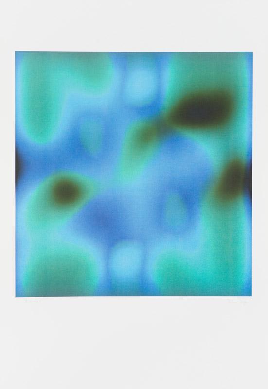 Thomas Ruff Substrate Blue: Thomas Ruff (German, b. 1958) 'Substrate Blue' 2009 Lithograph ed. 5 of 100 Signed in pencil Thomas Ruff, lower right Collection of Elaine and Arnold Horwitch