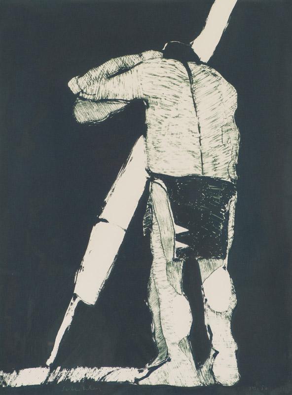 Fritz Scholder The Odyssey #2 (First State) (T:: Fritz Scholder (American, 1937-2005) 'The Odyssey #2 (First State) (T: 76-663a)' 1976 Lithograph on buff Arches Cover ed. 14 of 50 Signed and numbered in pencil Scholder, lower right Printed and publi