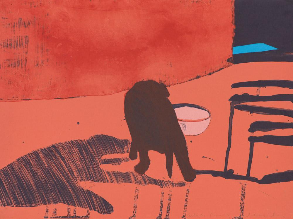Fritz Scholder Taos Puppy (T: 80-601): Fritz Scholder (American, 1937-2005) 'Taos Puppy (T: 80-601)' 1980 Lithograph on buff Arches Cover AP apart from an ed. of 35 Signed in pencil Scholder, lower right Printed and published by Tamarind I