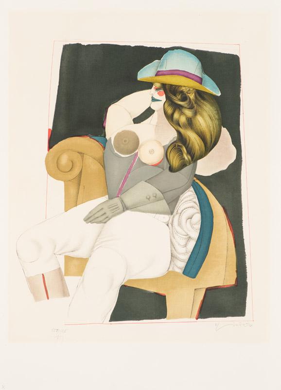 Richard Lindner Arizona (from the Eugène Ionesco...: Richard Lindner (German, 1901-1978) Arizona (from the Eugène Ionesco Portfolio), 1975 Lithograph on Arches paper ed.121 of 125 28.375 x 20.5 (in) Signed in pencil R Lindner, lower right Image size: 2