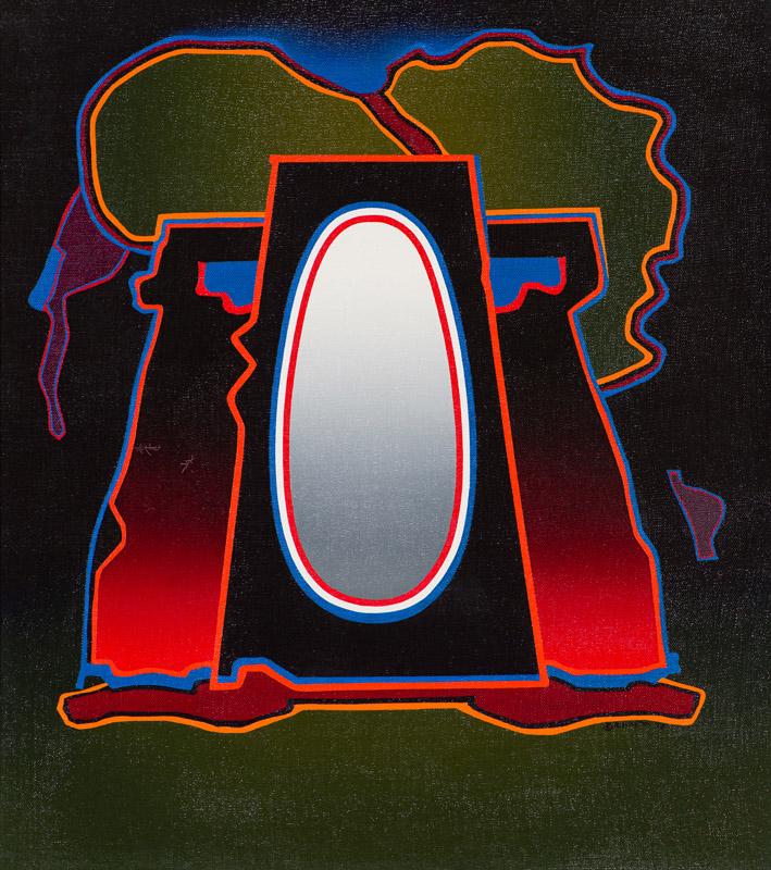 Deborah Remington Aesir, 1975: Deborah Remington (American, 1930-2010) Aesir, 1975 Oil on canvas 20 x 18 (in) 20.5 x 18.5 x 2.5 (in) framed Signed and dated © Remington '75, lower right Signed and dated, verso. Titled on tag, vers