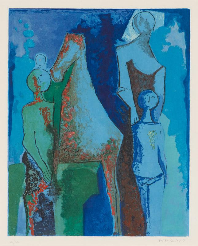 Marino Marini Plate IV, from Marino from Shakespeare...: Marino Marini (Italian, 1901-1980) Plate IV, from Marino from Shakespeare I (G. A190), 1978 Etching, aquatint and drypoint on Arches paper ed. 66 of 75 30 x 22.25 (in) 33 x 28.5 x 1.125 (in) framed Si