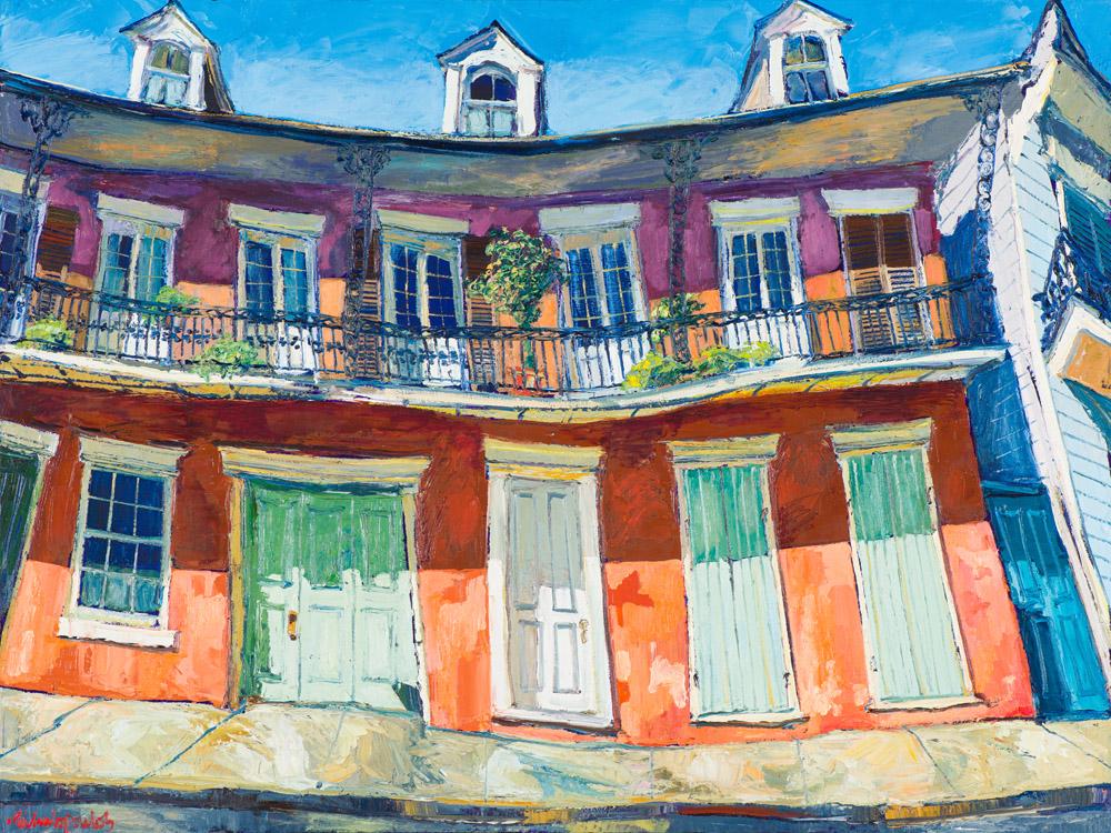 James Michalopoulos Row to Hoe, 1996: James Michalopoulos (American, b. 1951) Row to Hoe, 1996 Oil on canvas 48 x 36 (in) 48.875 x 37 x 0.75 (in) framed Signed Michalopoulos, lower left Signed and dated, verso. Titled, verso. Artist's tag