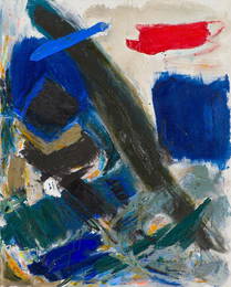 Jennie Haddad  Composition in Blue, 1957