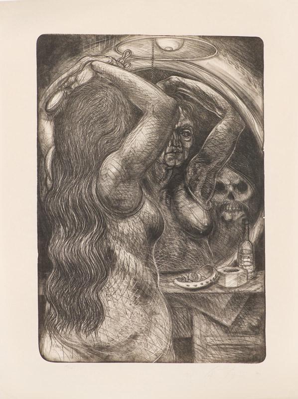 Luis Jiménez Abuela (Proper), 1997: Luis Jiménez (American, 1940-2006) Abuela (Proper), 1997 Lithograph on paper ed. 18 of 100 48 x 35.75 (in) Signed and dated in pencil © Jiménez '97, lower right Printed by Kristi Warren and Joe Seg