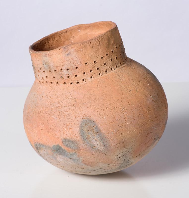 Rick Dillingham Unglazed Earthenware Pot, 1974: Rick Dillingham (American, 1952-1994) Unglazed Earthenware Pot, 1974 Earthenware 10.25 x 10.5 x 10.5 (in) Engraved Dillingham July 74, bottom