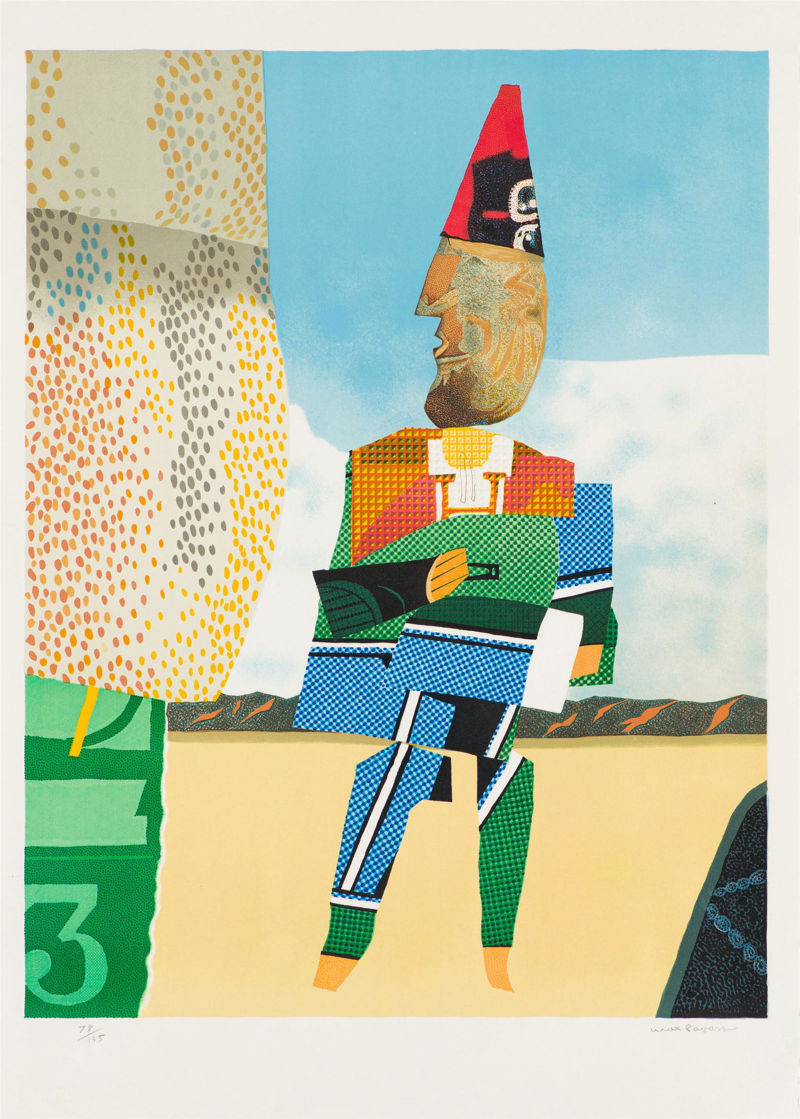 Max Papart Clown Three, 1982 (1 of 2)