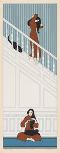 Will Barnet The White Stairway, 1974: Will Barnet (American, 1911-2012) The White Stairway, 1974 Serigraph on paper ed. 40 of 100 38.25 x 15.5 (in) Signed in pencil Will Barnet, lower right