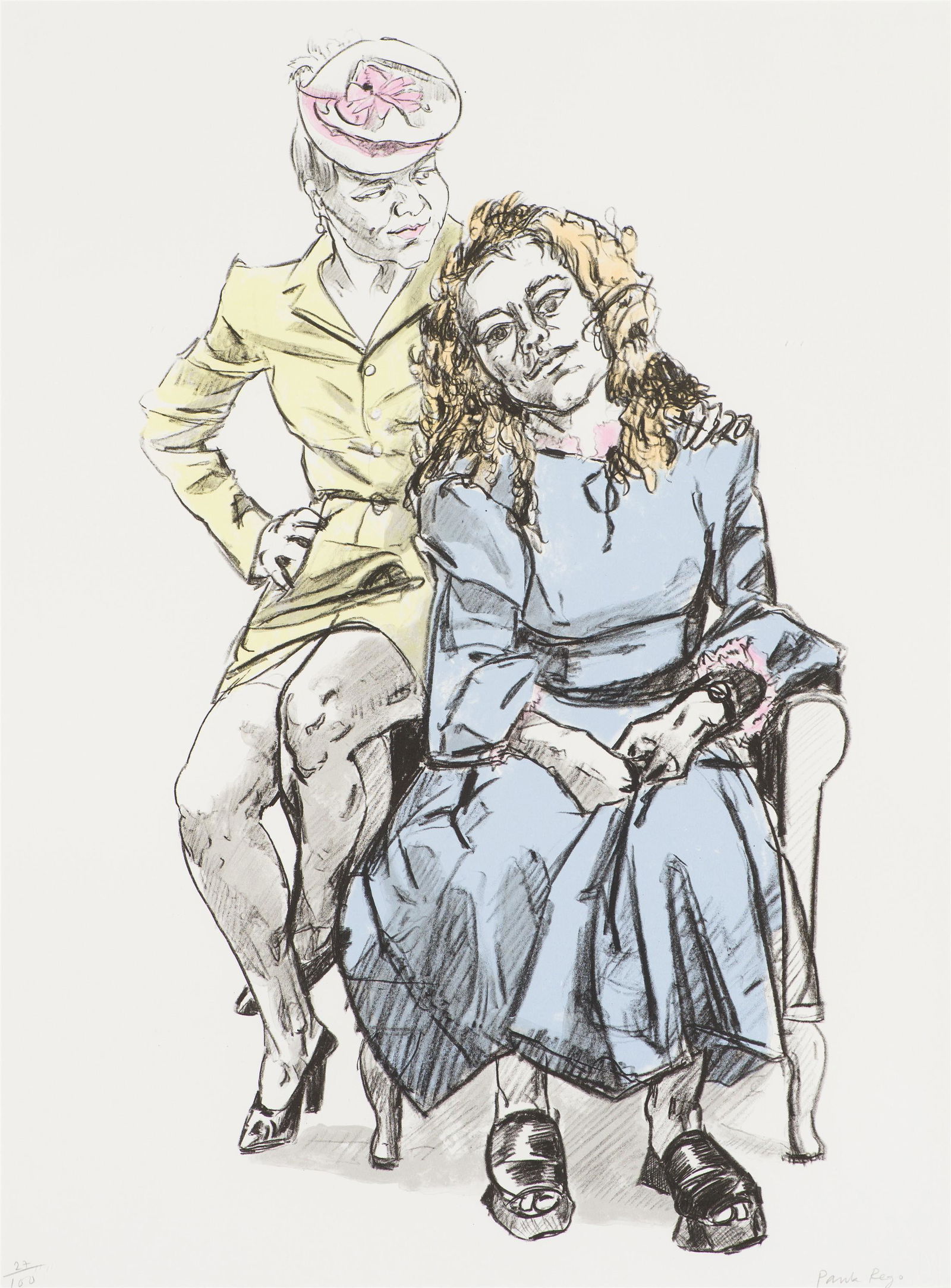 Paula Rego Mother with Big Daughter, 1997 (1 of 2)