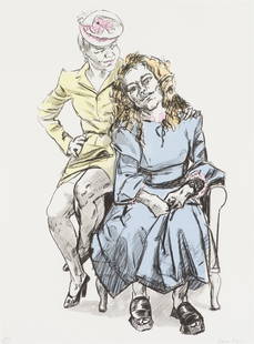 Paula Rego Mother with Big Daughter, 1997: Paula Rego (Portuguese, British, b. 1935) Mother with Big Daughter, 1997 Screenprint on paper ed. 27 of 100 29 x 21.5 (in) 31.5 x 24 x 1 (in) Framed Signed in pencil Paula Rego, lower right Printer's