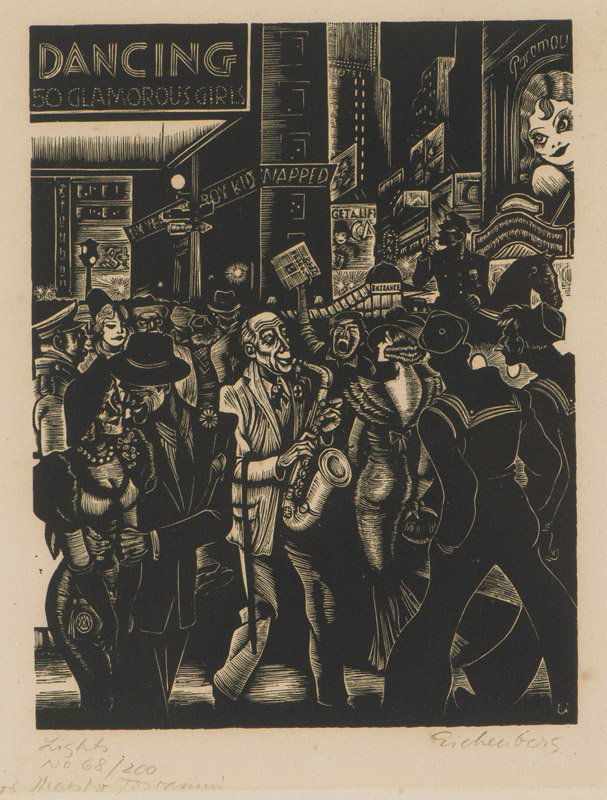 Fritz Eichenberg City Lights, 1934 (1 of 2)