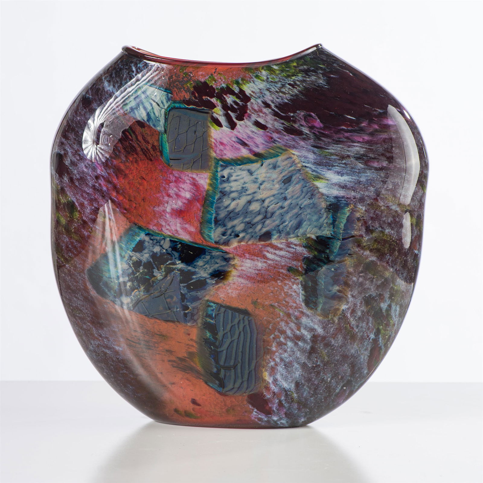 William Morris Red and Black Shard Vessel, 1984 (1 of 2)