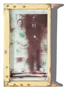 Mildred Howard #5: Mildred Howard (American, b. 1945) #5 Photo emulsion on found window with embellished frame 29.75 x 20 x 2 (in) Unsigned "5" written on tape applied to verso of wood. Provenance: Stanley