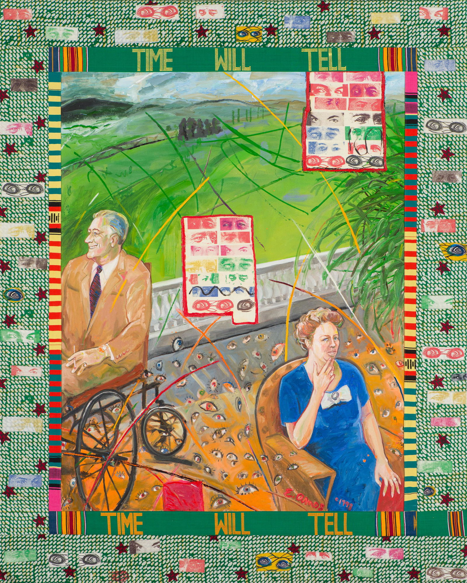 Emma Amos Time Will Tell, 1998 (1 of 1)