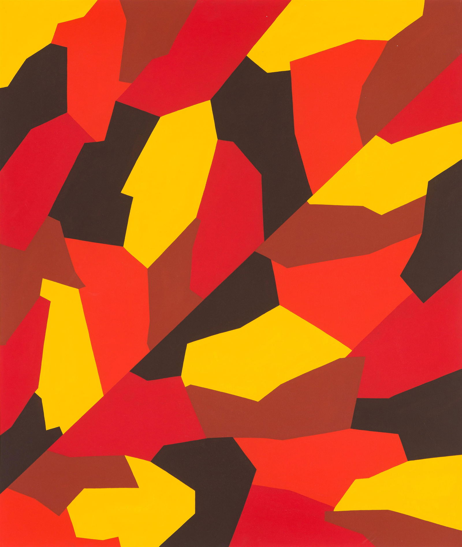 Nobu Fukui Untitled, 1965: Nobu Fukui (Japanese, American, b. 1942) Untitled, 1965 Oil on canvas 52 x 44 (in) 52.75 x 44.75 x 2 (in) Framed Signed and dated N. Fukui '65, verso The Aldrich Museum of Contemporary Art tag, verso.