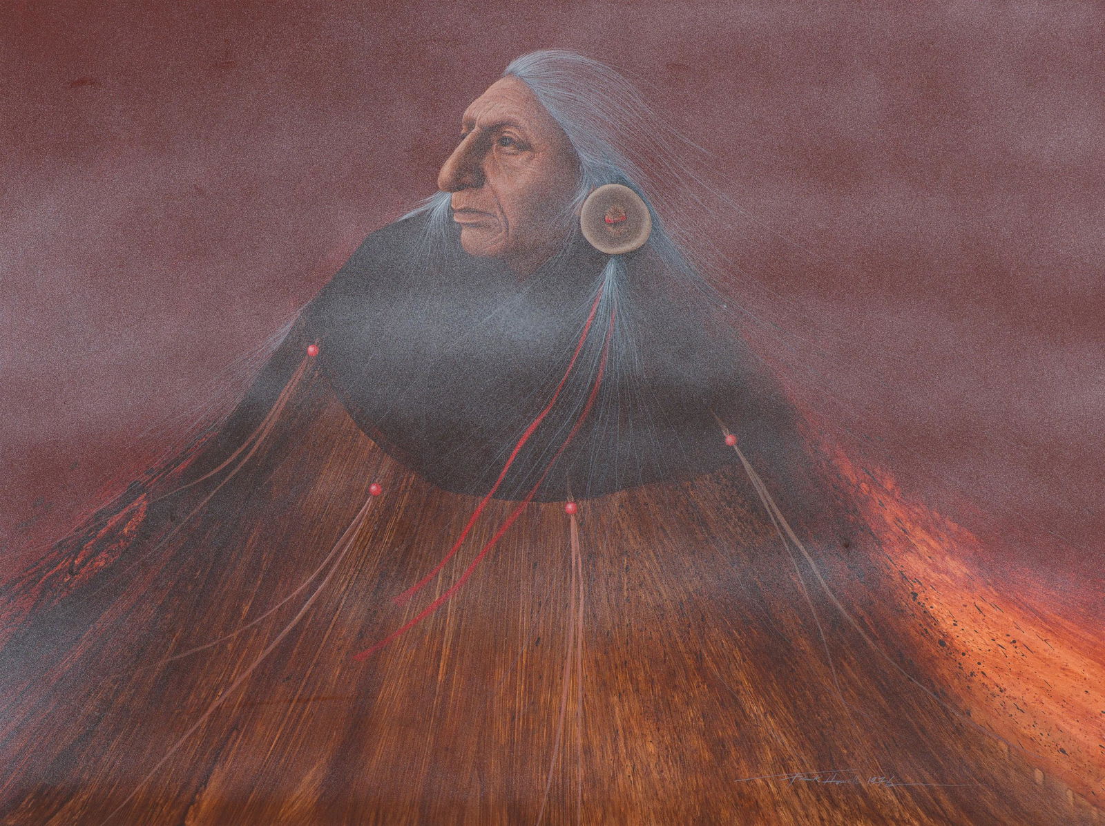 Frank Howell Red Beads, 1976 (1 of 2)