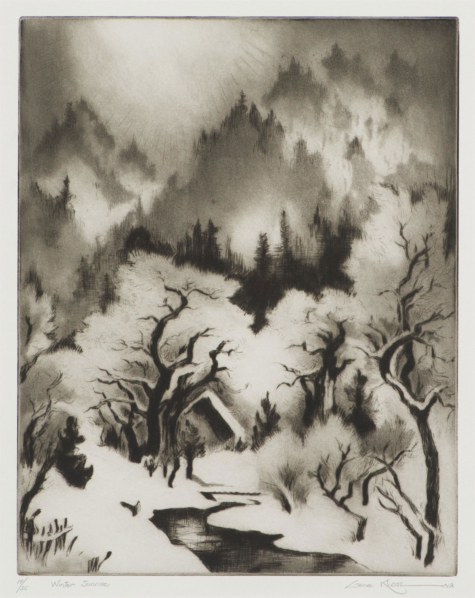Gene Kloss Winter Sunrise, 1977 (1 of 2)
