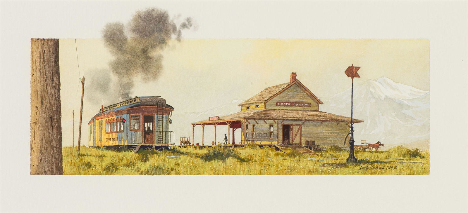 David Halbach Silver Canyon Train Station, 1974 (1 of 2)