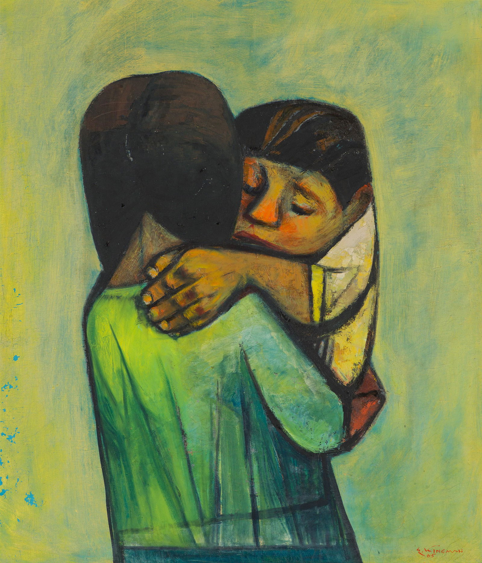 Eduardo Kingman Mother and Child, 1965 (1 of 2)