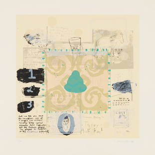 Squeak Carnwath Let Me Tell You (T: 99-325), 1999: Squeak Carnwath (American, b. 1947) Let Me Tell You (T: 99-325), 1999 Lithograph on Kizukishi and soft white Somerset paper ed. 11 of 75 24.25 x 24 (in) Signed and dated in pencil S. Carnwath 1999, lo