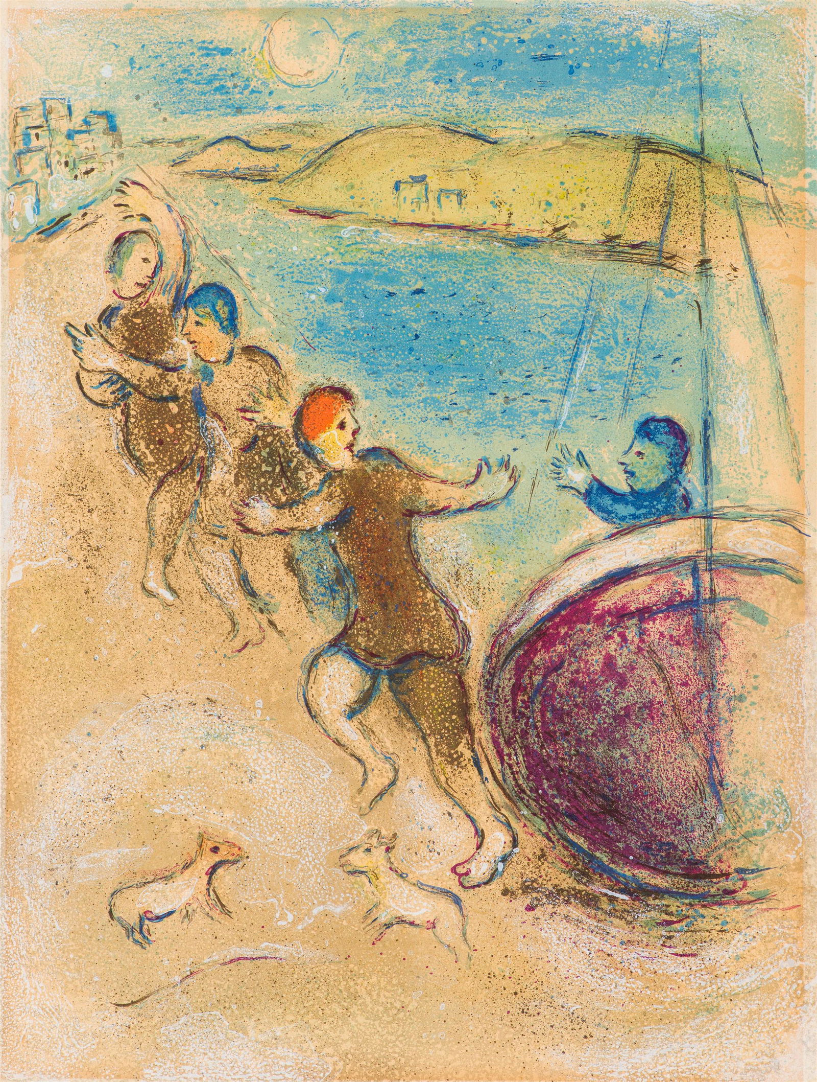 Marc Chagall The Young Methymneans from Daphnis and Chloé (M. 324; C. 46), 1961 (1 of 1)