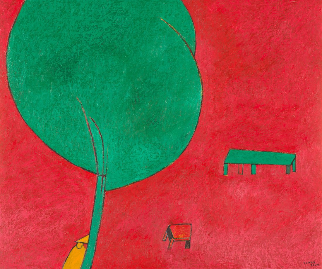 Le Thiet Cuong Green Tree in Red Landscape, 2000 (1 of 3)