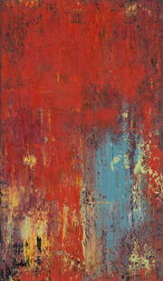 Chase Langford Ranch Red, 2005: Chase Langford (American, b. 1960) Ranch Red, 2005 Oil on canvas 48 x 28 (in) Signed and dated Chase Langford 2005, verso Titled with artist's information tag, verso.