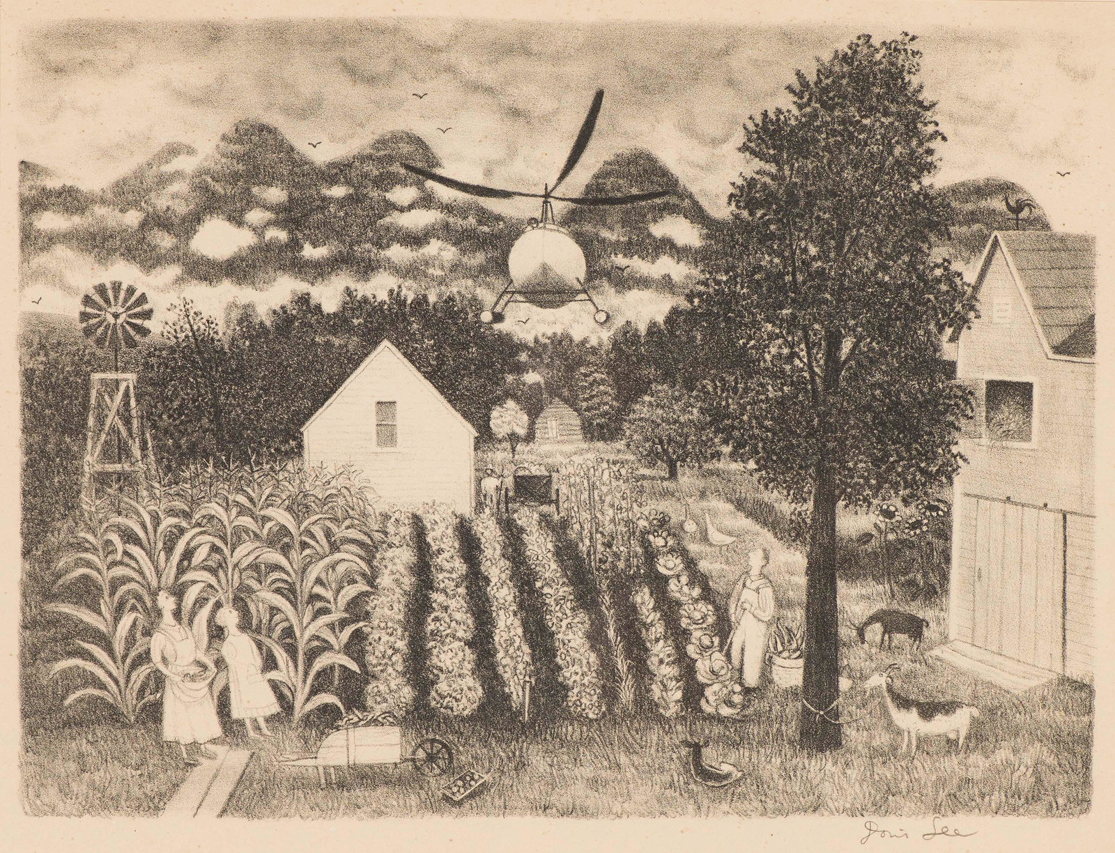 Doris Lee The Helicopter, 1948 (1 of 2)