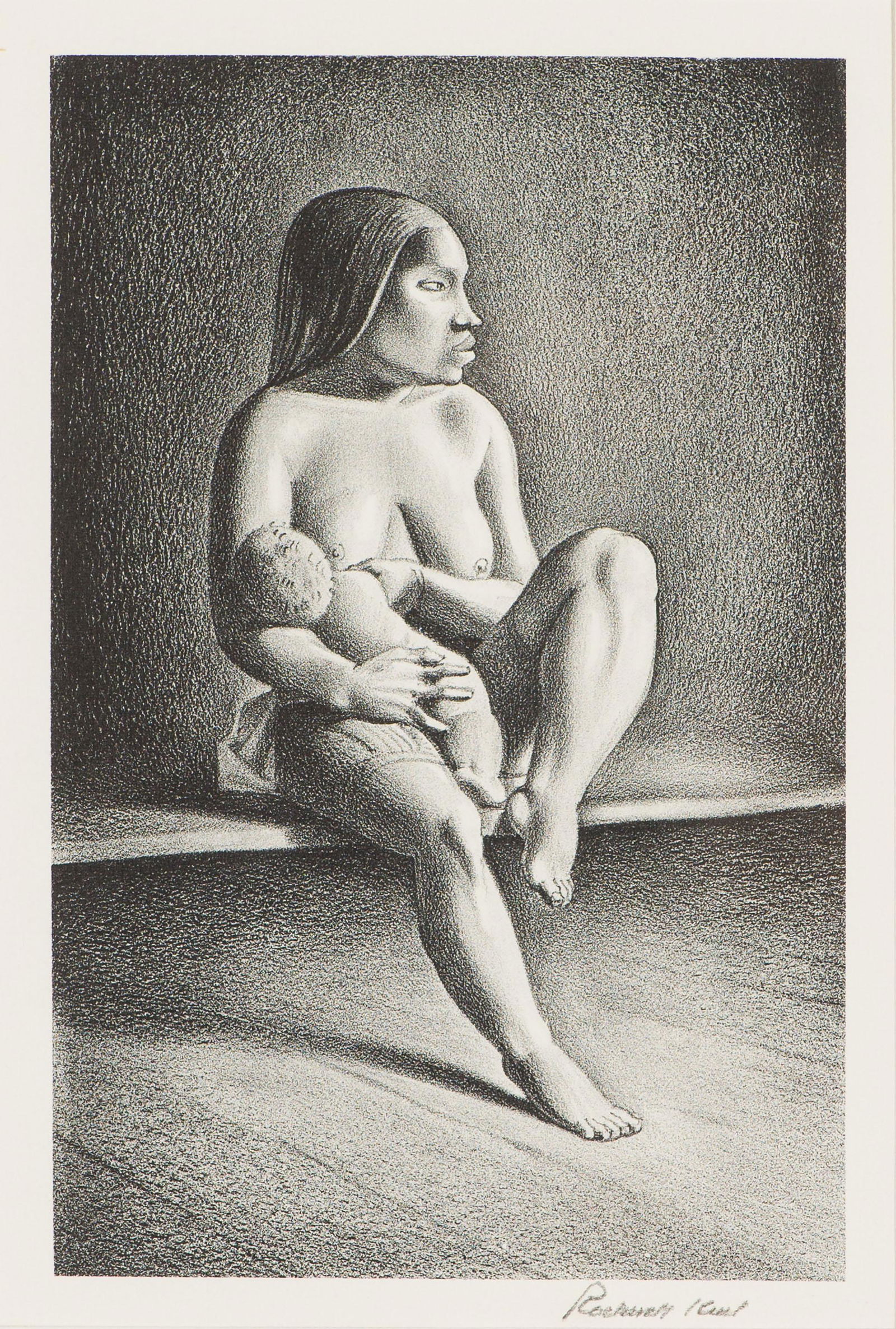 Rockwell Kent Greenland Mother, Nursing Child, 1934 (1 of 2)