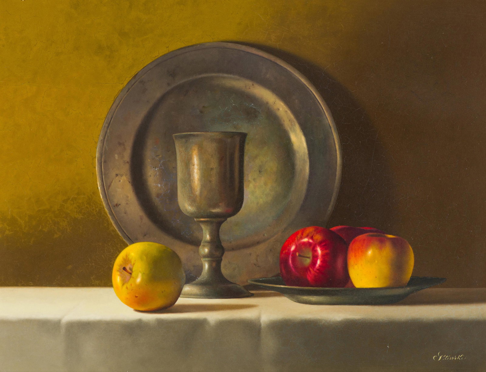 Gerald Stinski Apples and Pewter (1 of 3)