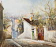 Lucien Delarue Village Street Scene