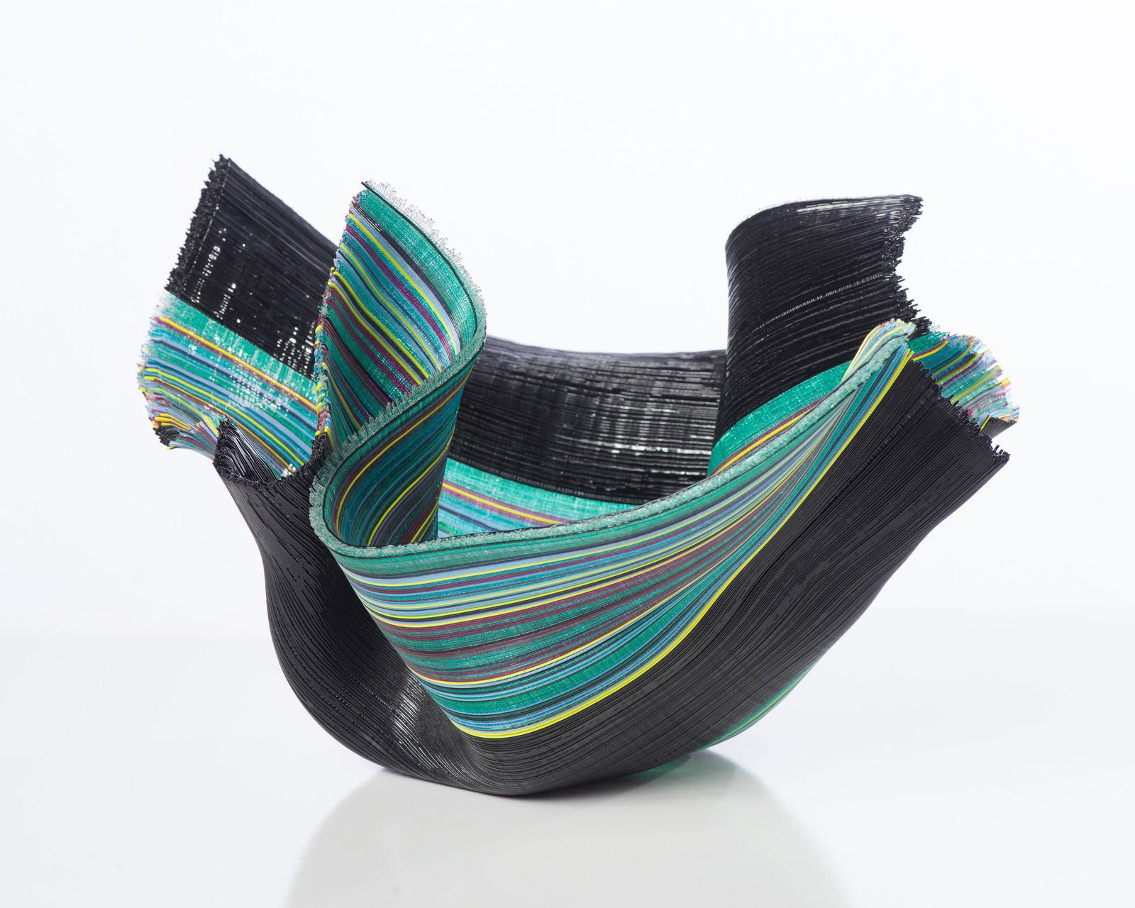 Carole Perry Blue and Black Basket (1 of 2)