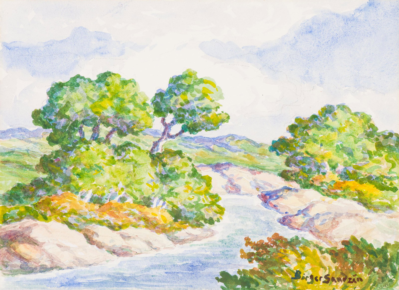 Birger Sandzén Riverbend Smoky River, Kansas (1 of 6)