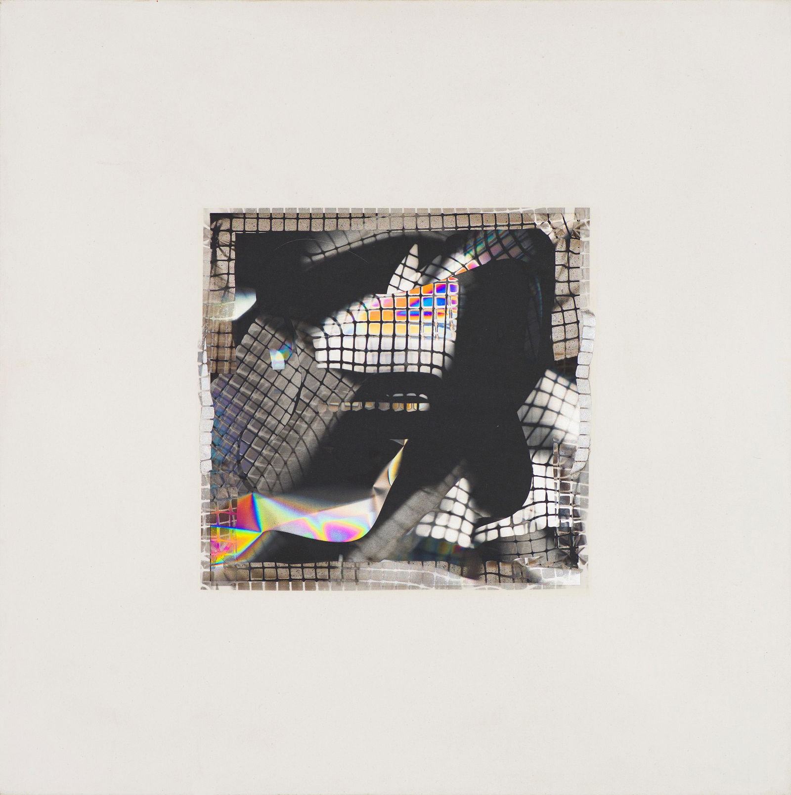 Larry Bell SMS #261 (Small Mirage Study), 1992: Larry Bell (American, b. 1939) SMS #261 (Small Mirage Study), 1992 Aluminum and silicon monoxide on canvas 30.25 x 30.25 (in) Signed and dated L Bell '92, verso Titled "SMS #261," verso.