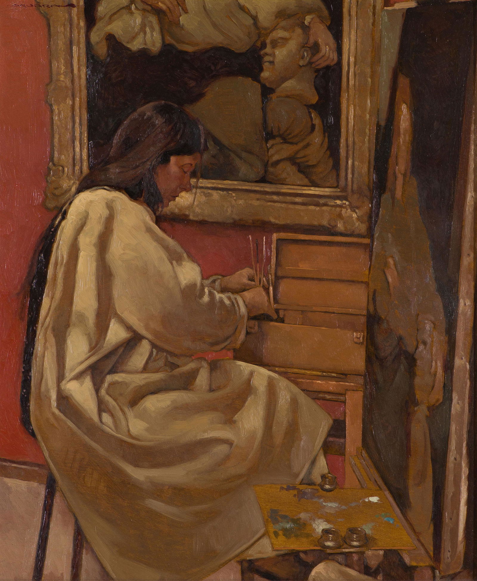 Joseph Lorusso The Artist at the Louvre (1 of 3)