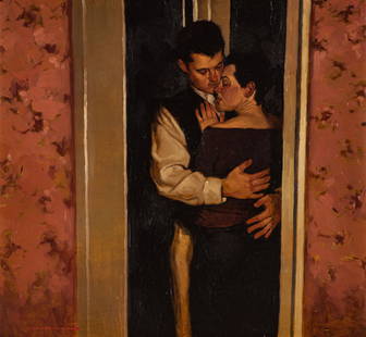 Joseph Lorusso In a Darkened Doorway: Joseph Lorusso (American, b. 1966) In a Darkened Doorway Oil on board 24 x 26 (in) 31.75 x 33.5 x 1.25 (in) Framed Signed Lorusso, lower left Titled, verso. Meyers Art Gallery tag, verso. Dedicated "T