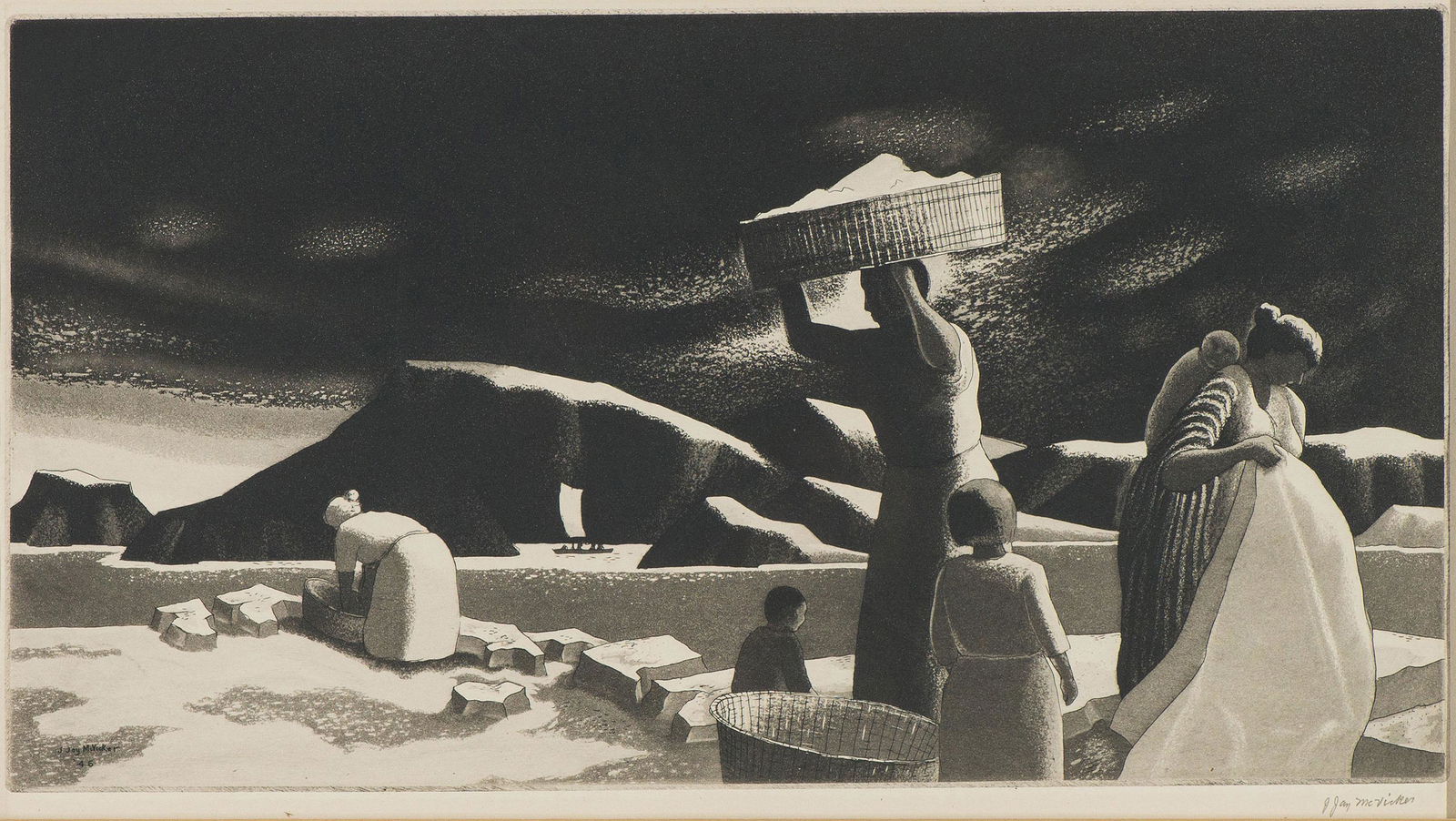 Jay Jesse McVicker Tropical Wash Day, 1946 (1 of 2)