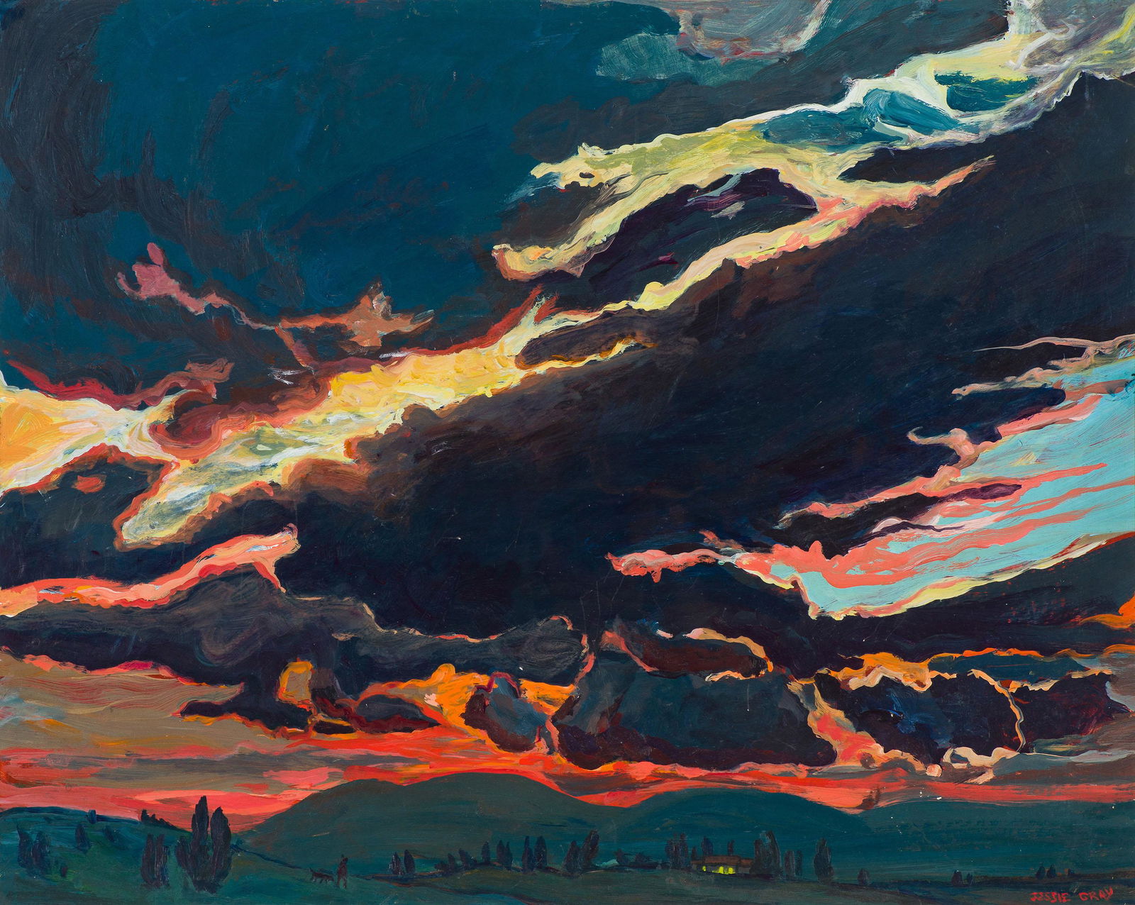 Jessie Benton Evans Gray Untitled (Skyscape) (1 of 2)