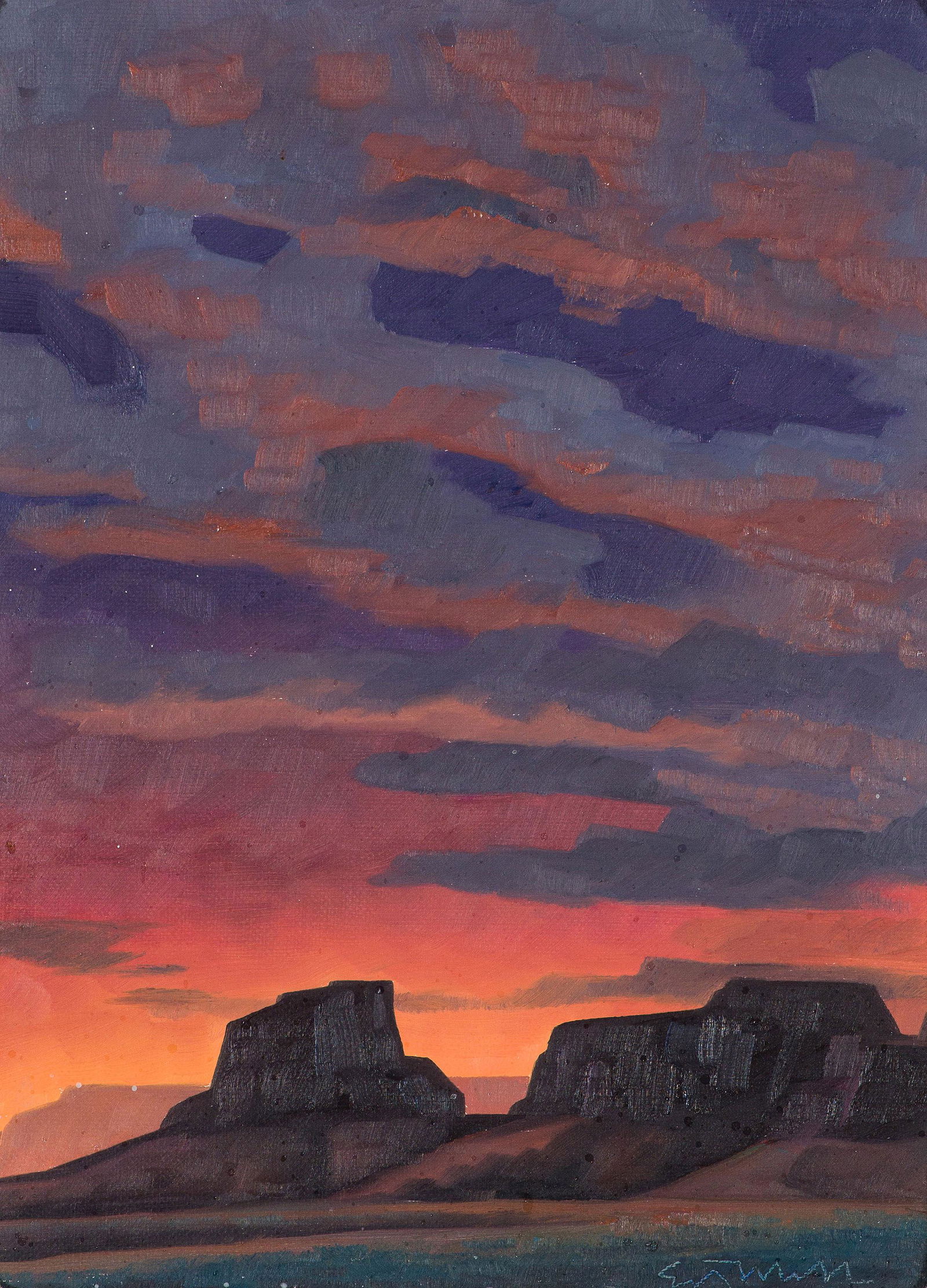 Ed Mell October Sunset, 1988 (1 of 4)