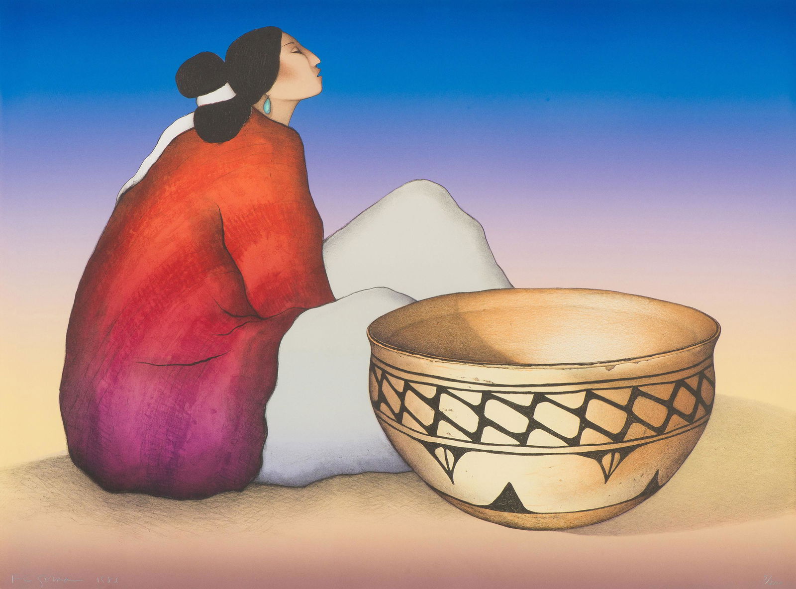 R.C. Gorman Cochiti, 1984 (1 of 2)