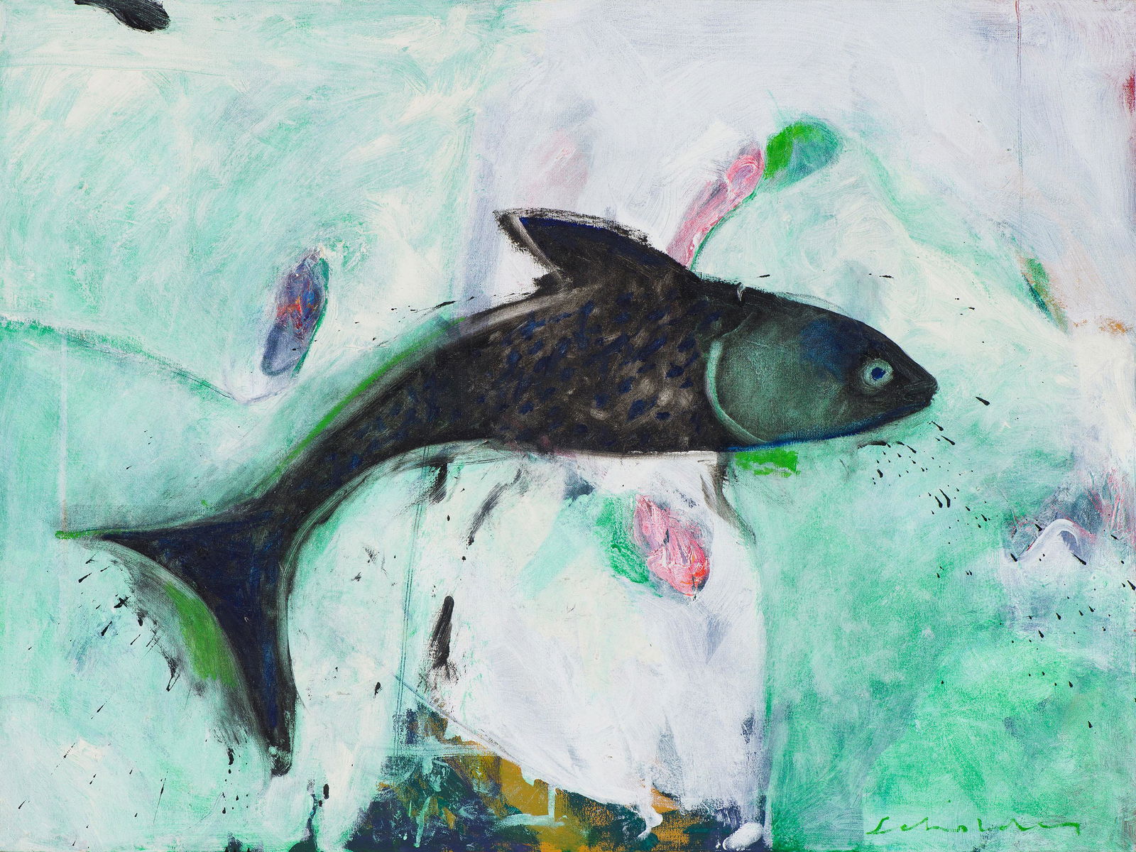 Fritz Scholder Fish #3, 2000 (1 of 4)