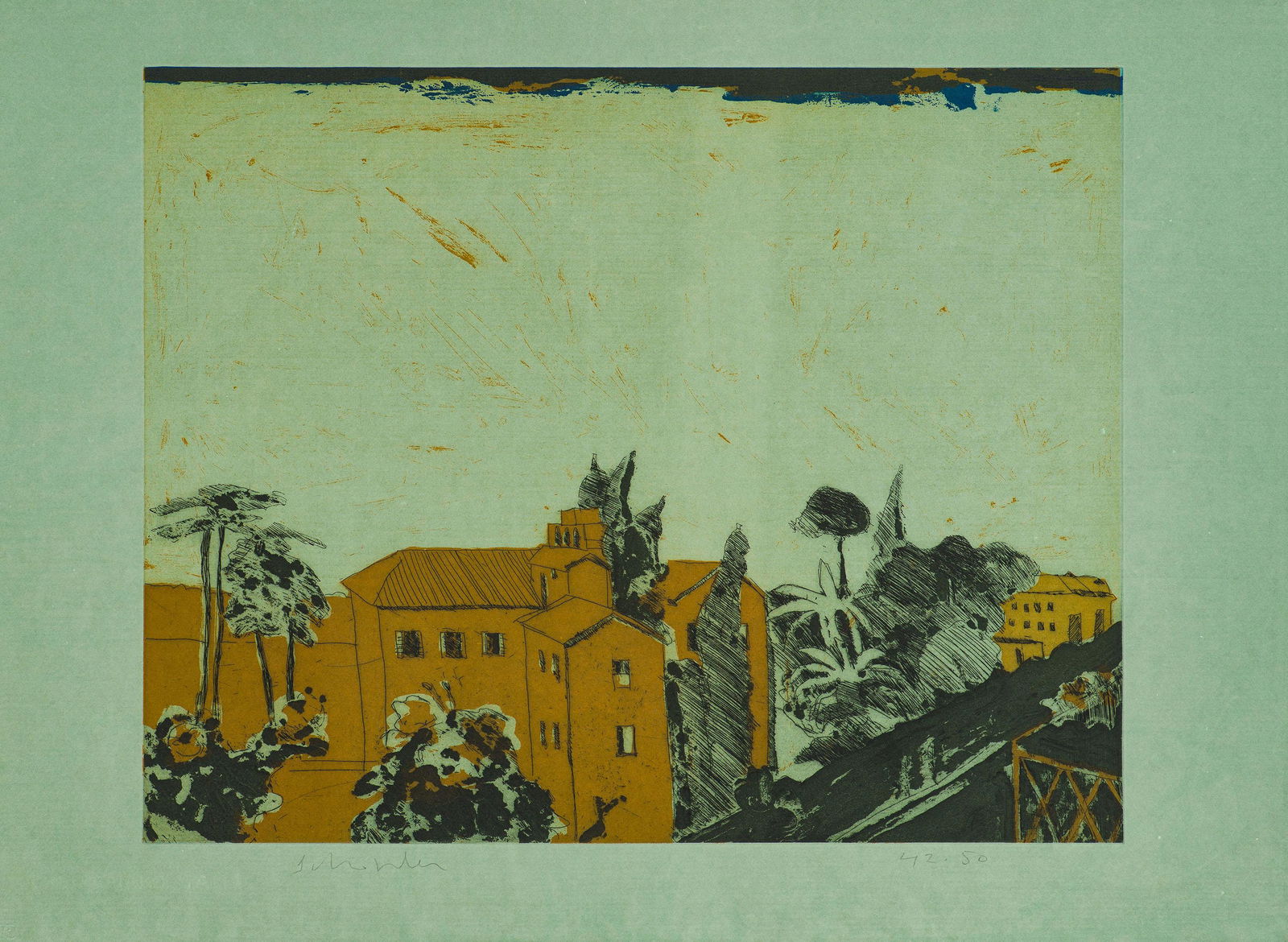 Fritz Scholder View from my Window in Roma, 1978 (1 of 1)