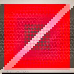 Victor Vasarely Pokol BC, 1968: Victor Vasarely (Hungarian, French, 1906-1997) Pokol BC, 1968 Serigraph on paper ed. 73 of 250 26.5 x 26.5 (in) Signed in pencil Vasarely, lower right Printed and published by Denise René