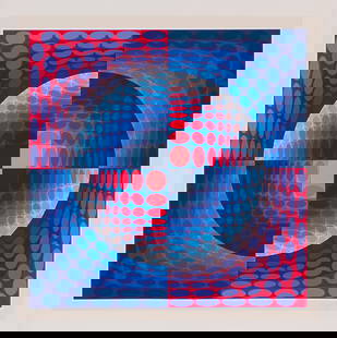 Victor Vasarely Relat, from Portfolio Vi-Va, 1978: Victor Vasarely (Hungarian, French, 1906-1997) Relat, from Portfolio Vi-Va, 1978 Serigraph on paper ed. 109 of 250 38 x 38 (in) Signed in pencil Vasarely, lower right Printed and published by