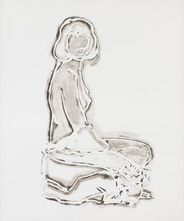 Tom Wesselmann Monica Sitting, Robe Half Off, 1990: Tom Wesselmann (American, 1931-2004) Monica Sitting, Robe Half Off, 1990 Lithograph on wove paper ed. 25 of 26 46.75 x 38.75 (in) 49.25 x 41 x 1.5 (in) Framed Signed in pencil Wesselmann, lower