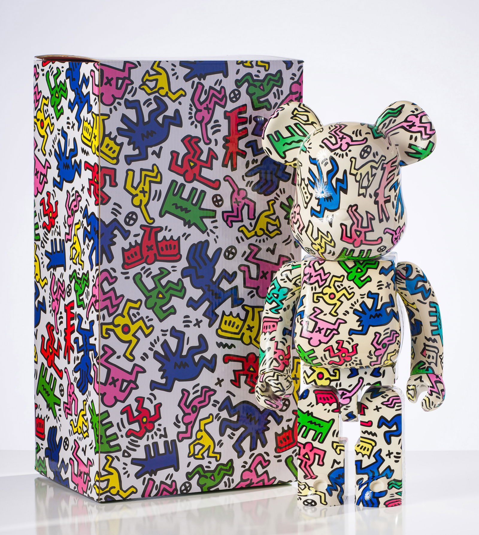BE@RBRICK Keith Haring 1000% (Dancing Figures), 2017 (1 of 4)