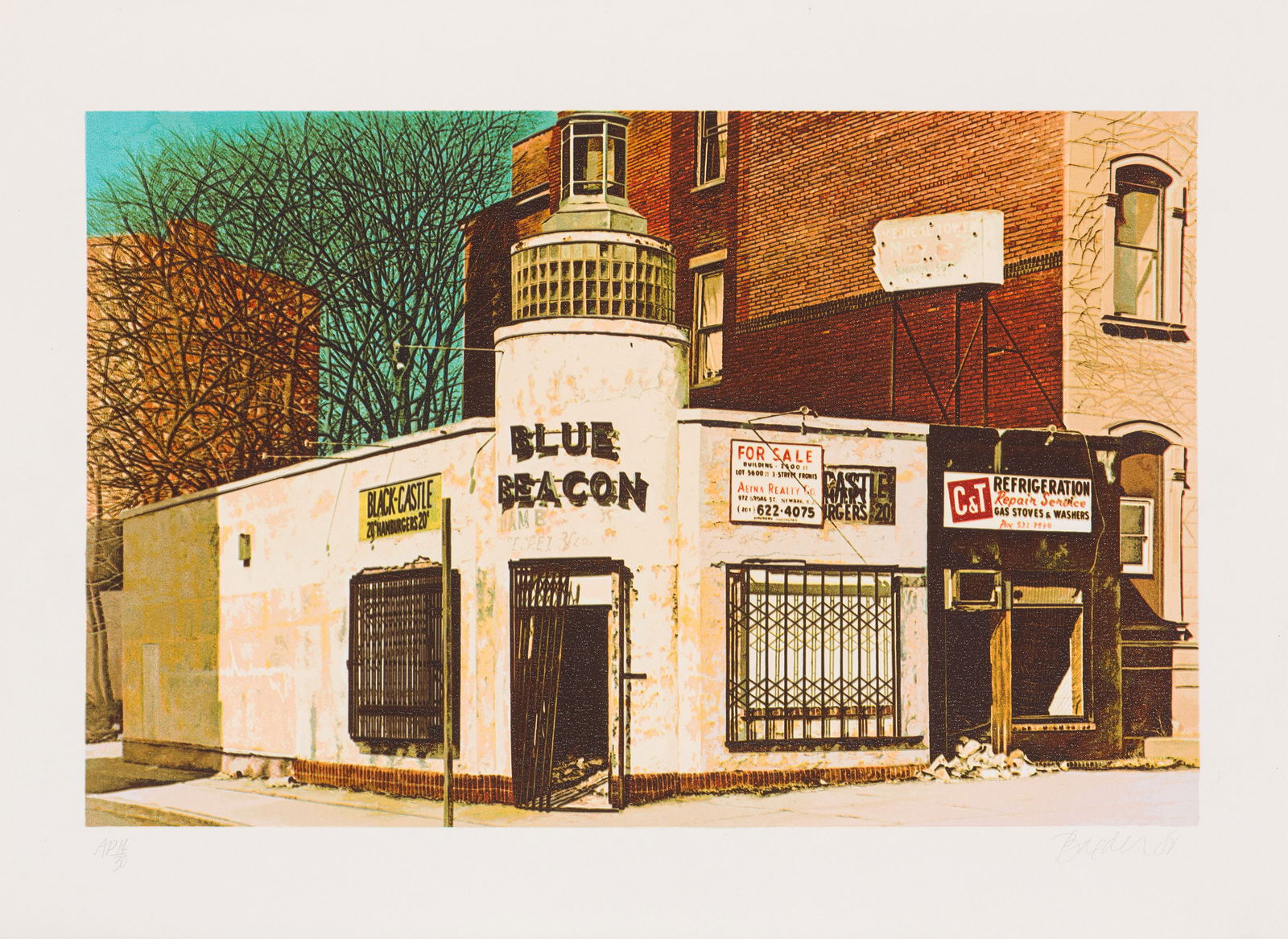 John Baeder Blue Beacon, 1980 (1 of 1)