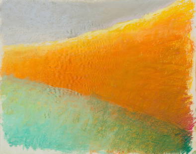 Wolf Kahn Orange Meadow's Edge, 1991: Wolf Kahn (German, American, 1927-2020) Orange Meadow's Edge, 1991 Pastel on paper 10.5 x 13.5 (in) 17.5 x 20.5 x 1 (in) Framed Signed W Kahn, lower middle Titled and dated with artist's number 1924,